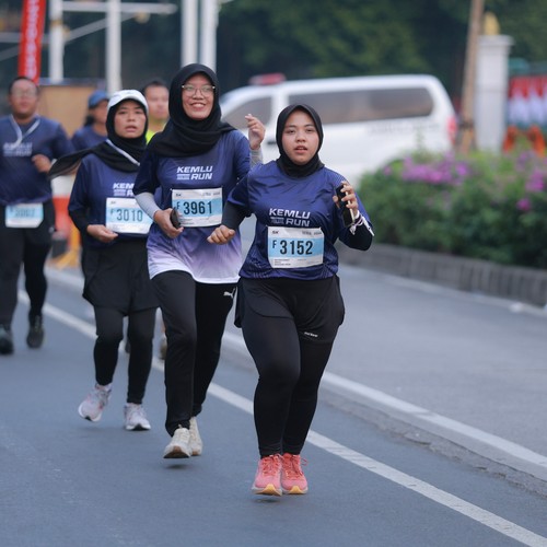 Race photo from KEMLU RUN 2026
