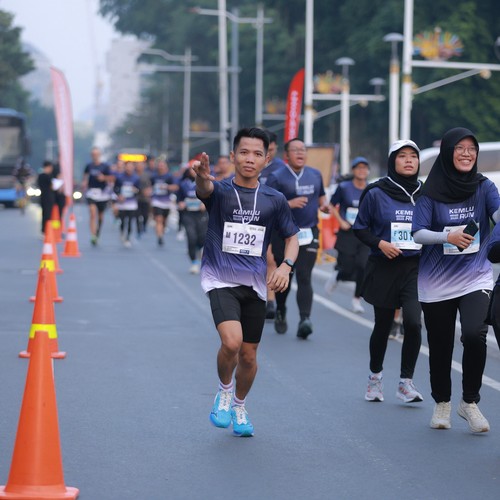 Race photo from KEMLU RUN 2026