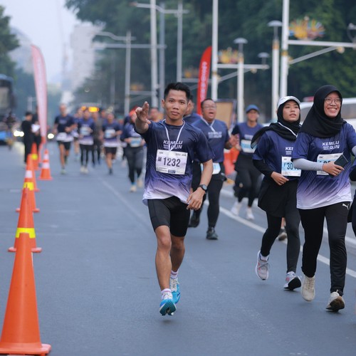 Race photo from KEMLU RUN 2026