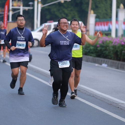 Race photo from KEMLU RUN 2026