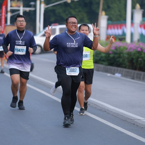 Race photo from KEMLU RUN 2026
