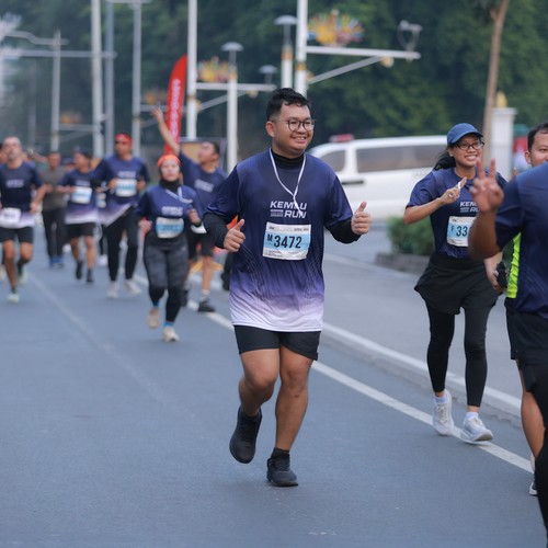 Race photo from KEMLU RUN 2026