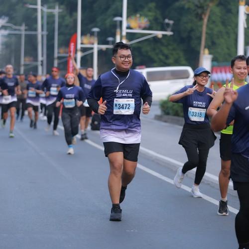Race photo from KEMLU RUN 2026