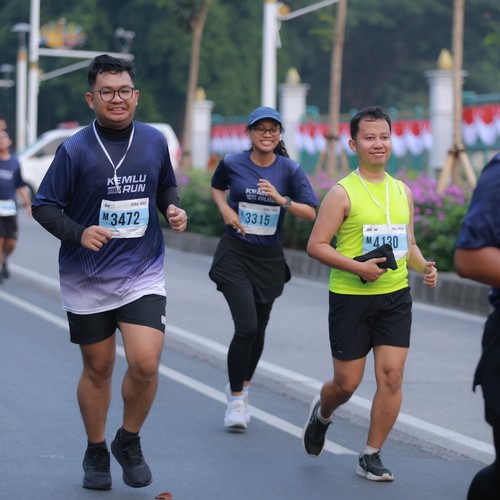 Race photo from KEMLU RUN 2026