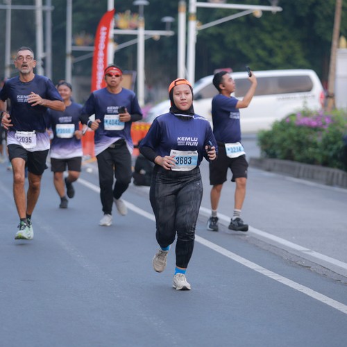 Race photo from KEMLU RUN 2026