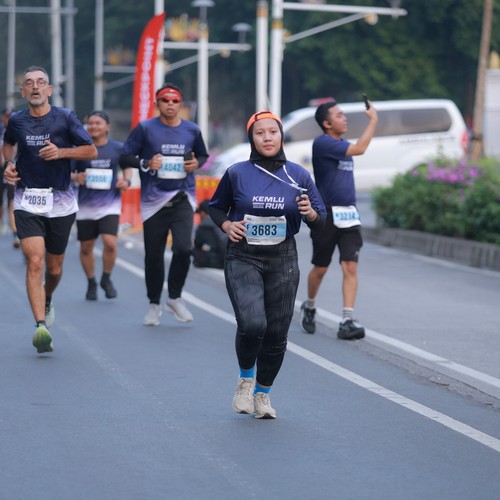 Race photo from KEMLU RUN 2026