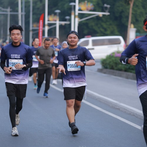 Race photo from KEMLU RUN 2026