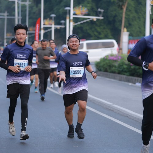 Race photo from KEMLU RUN 2026