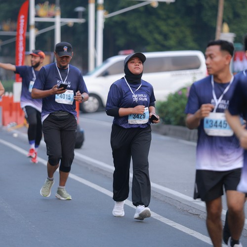 Race photo from KEMLU RUN 2026