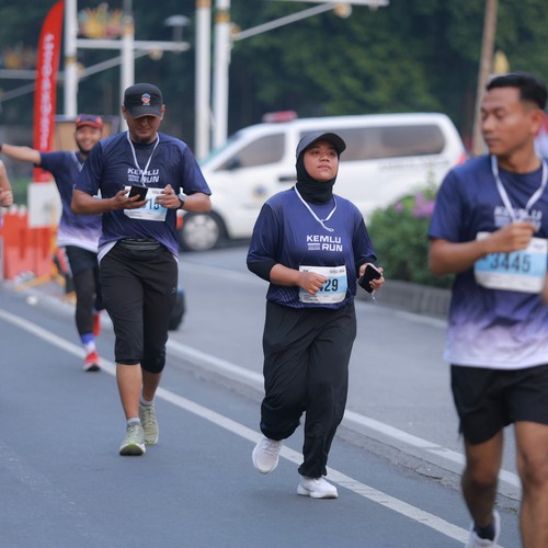 Race photo from KEMLU RUN 2026