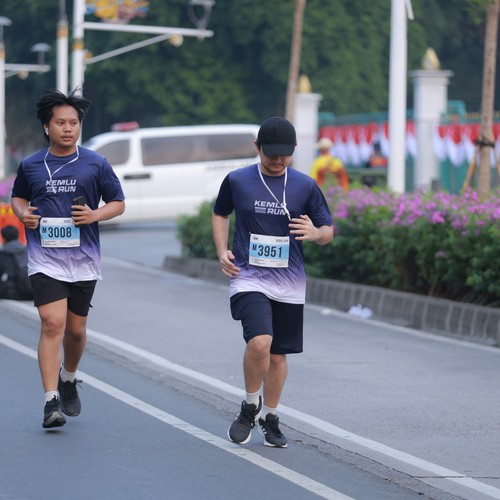 Race photo from KEMLU RUN 2026