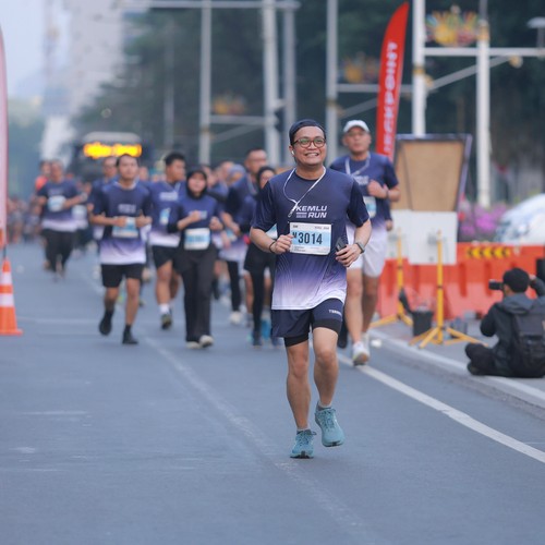 Race photo from KEMLU RUN 2026