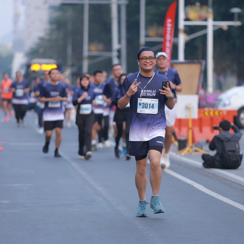 Race photo from KEMLU RUN 2026