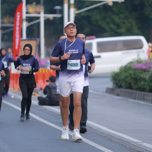 Race photo from KEMLU RUN 2026