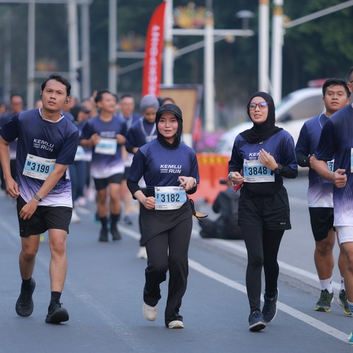 Race photo from KEMLU RUN 2026