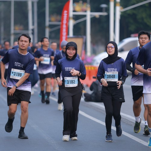 Race photo from KEMLU RUN 2026