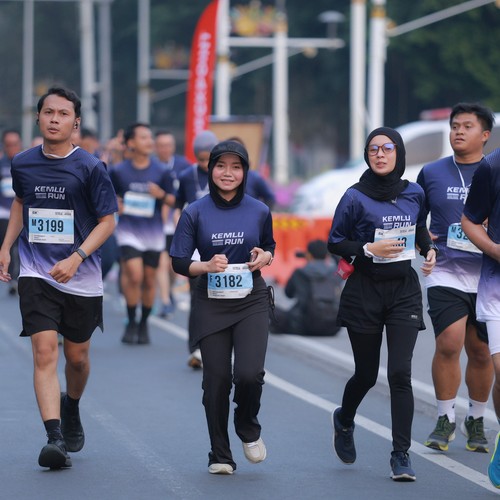 Race photo from KEMLU RUN 2026