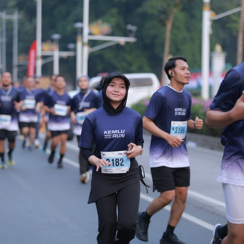 Race photo from KEMLU RUN 2026
