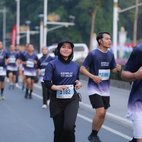 Race photo from KEMLU RUN 2026