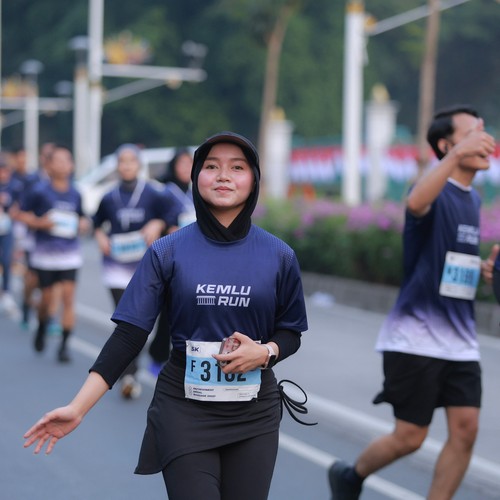 Race photo from KEMLU RUN 2026