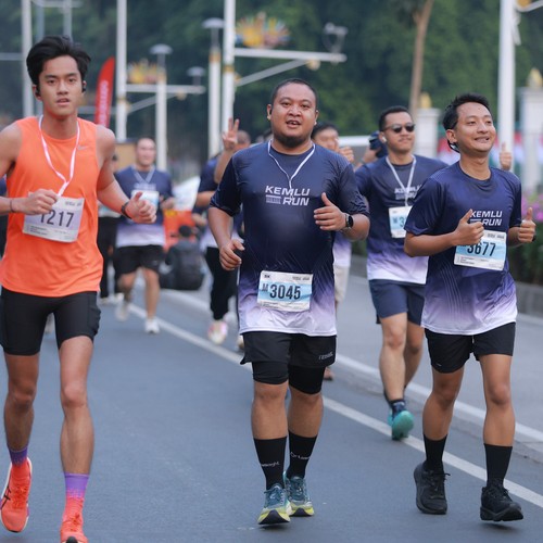 Race photo from KEMLU RUN 2026