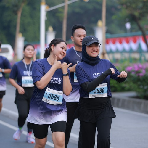Race photo from KEMLU RUN 2026