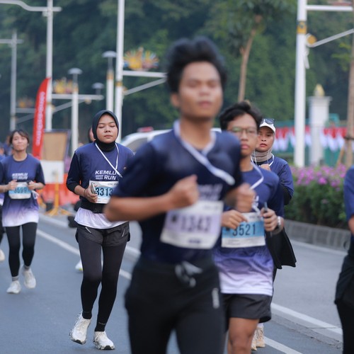 Race photo from KEMLU RUN 2026