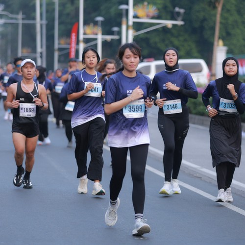 Race photo from KEMLU RUN 2026