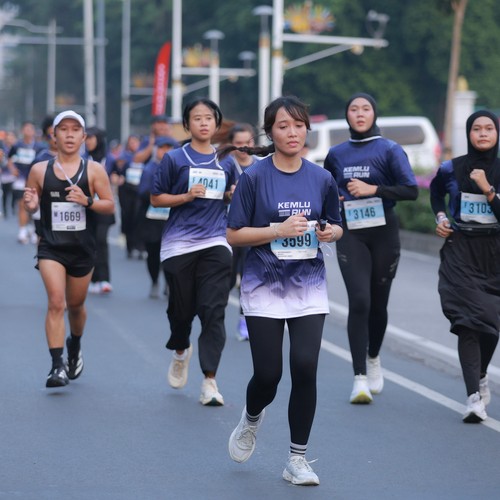 Race photo from KEMLU RUN 2026