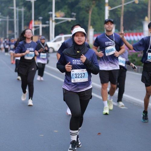 Race photo from KEMLU RUN 2026