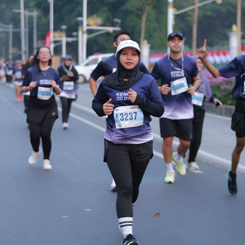 Race photo from KEMLU RUN 2026