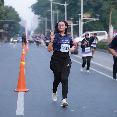Race photo from KEMLU RUN 2026
