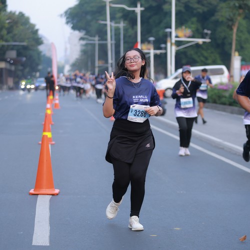 Race photo from KEMLU RUN 2026