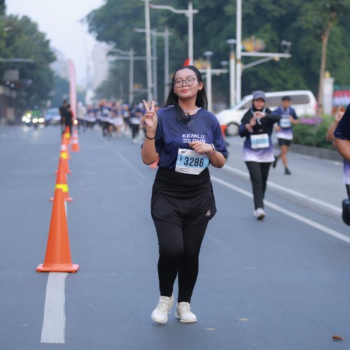 Race photo from KEMLU RUN 2026