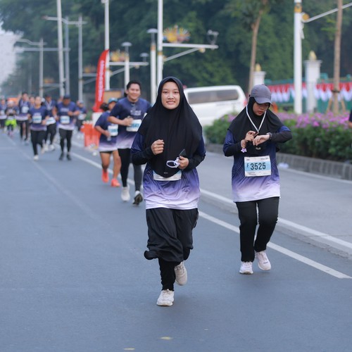 Race photo from KEMLU RUN 2026