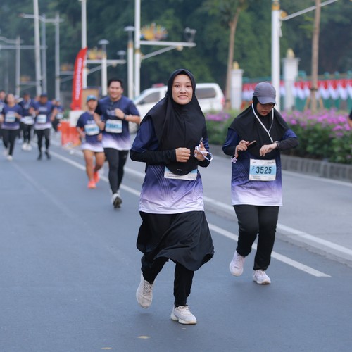 Race photo from KEMLU RUN 2026