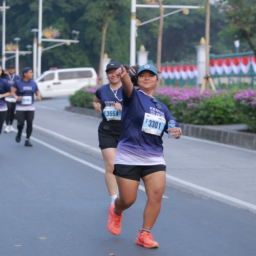Race photo from KEMLU RUN 2026