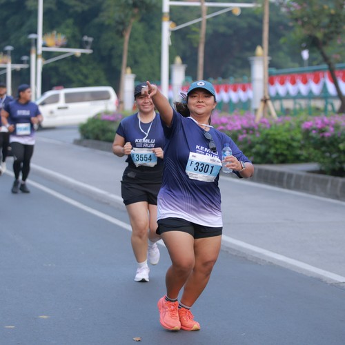 Race photo from KEMLU RUN 2026