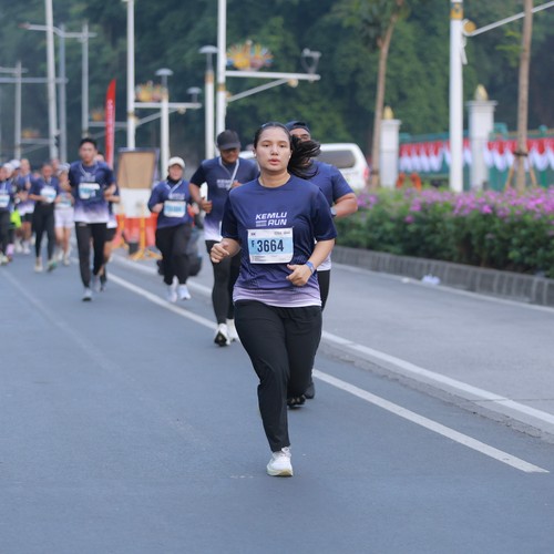 Race photo from KEMLU RUN 2026
