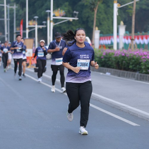 Race photo from KEMLU RUN 2026