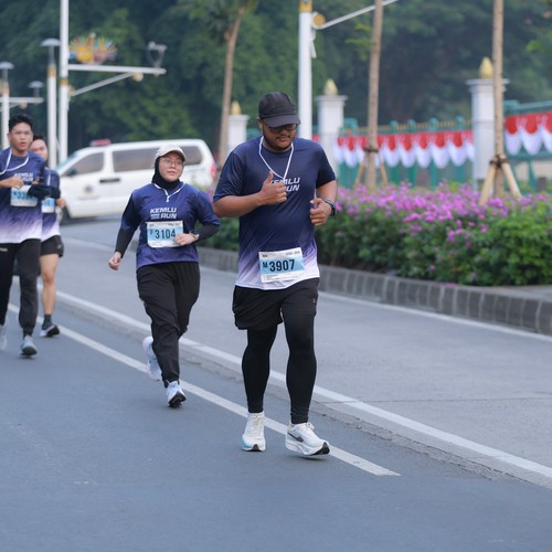Race photo from KEMLU RUN 2026