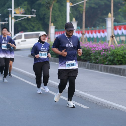 Race photo from KEMLU RUN 2026