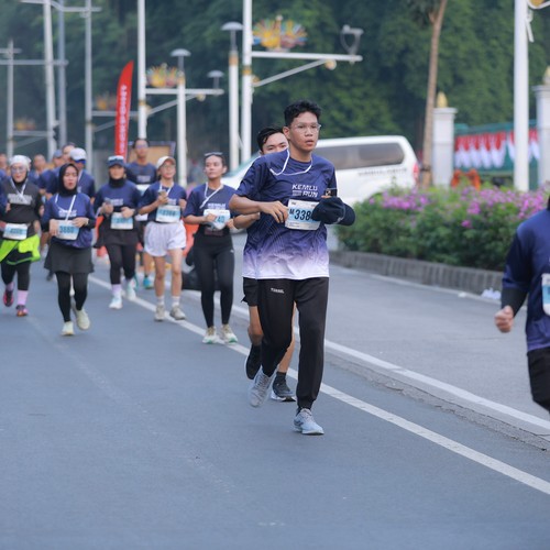 Race photo from KEMLU RUN 2026
