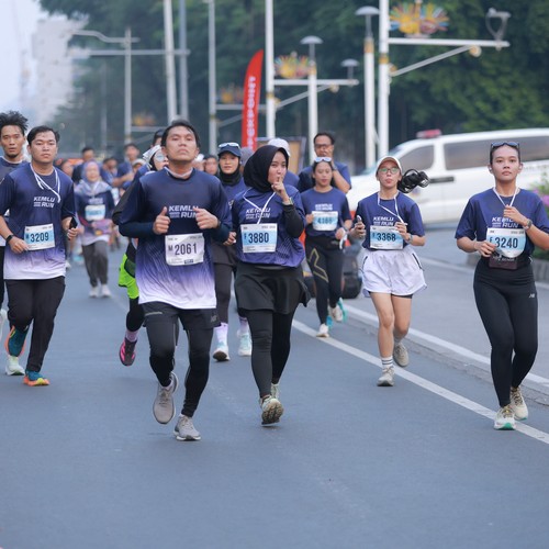 Race photo from KEMLU RUN 2026