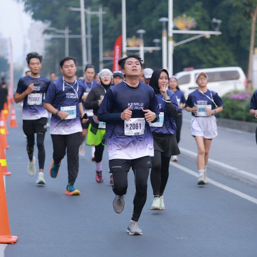 Race photo from KEMLU RUN 2026