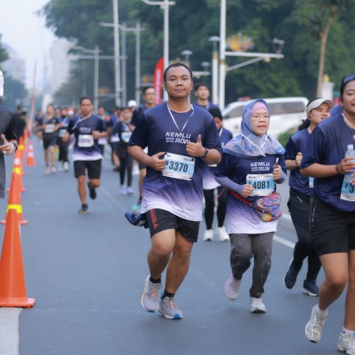 Race photo from KEMLU RUN 2026