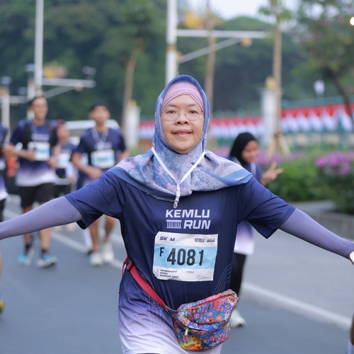 Race photo from KEMLU RUN 2026