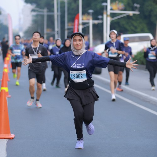 Race photo from KEMLU RUN 2026