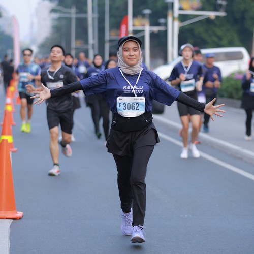 Race photo from KEMLU RUN 2026