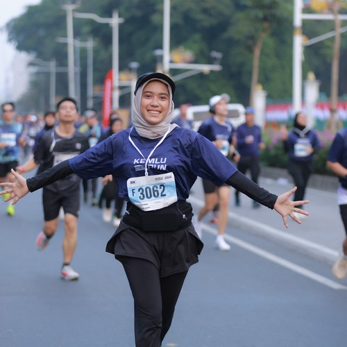 Race photo from KEMLU RUN 2026